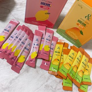비타앤C 레몬맛, 망고맛 — 5점을 준 리뷰어가 2021년 4월 올린 사용 사진