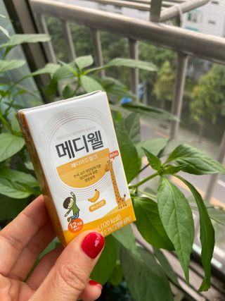 메디웰 페디아드링크 미니 바나나맛 — 5점을 준 리뷰어가 2022년 8월 올린 사용 사진