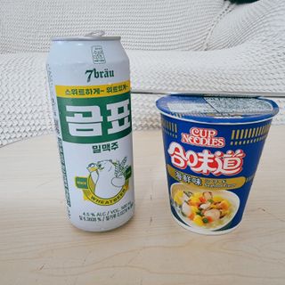 NISSIN 닛신 컵누들  4종 - 씨푸드오리지날, 씨푸드 스파이시, 씨푸드 커리, 씨푸드 XO소스 — 5점을 준 리뷰어가 2021년 12월 올린 사용 사진
