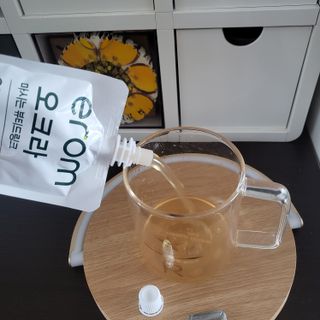[이롬] 오크라 마시는 뷰티드링크 100mL x 20입 — 5점을 준 리뷰어가 2022년 9월 올린 사용 사진