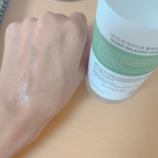 나나스킨 하이드로릴렉싱토너 — 5점을 준 리뷰어가 2021년 10월 올린 사용 사진