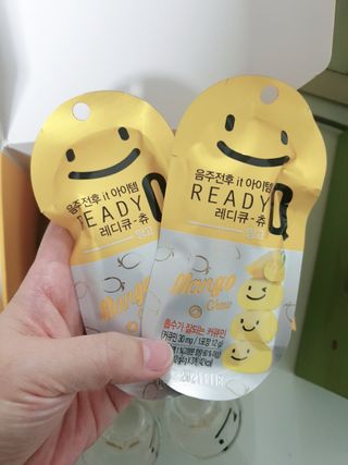 발그레 소주잔 증정, 숙취해소 레디큐 스페셜 에디션 — 5점을 준 리뷰어가 2021년 2월 올린 사용 사진