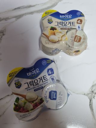 매일바이오 그릭요거트 오리지널 플레인 4개, 로스터리 커피믹스 4개 — 5점을 준 리뷰어가 2021년 12월 올린 사용 사진