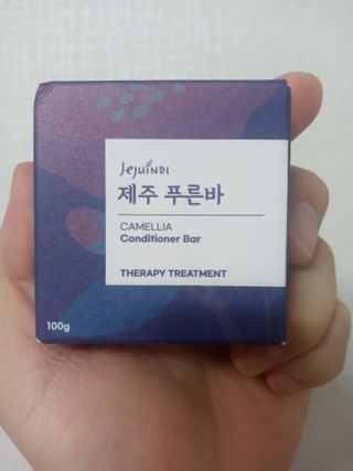 제주인디 제주 푸른바 카멜리아 컨디셔너 — 5점을 준 리뷰어가 2022년 1월 올린 사용 사진