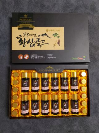 서울약사신협_프리미엄황삼골드_3.75g x 12환+75mgx12병 — 5점을 준 리뷰어가 2021년 1월 올린 사용 사진