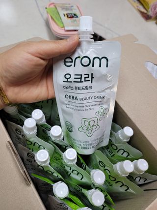 [이롬] 오크라 마시는 뷰티드링크 100mL x 20입 — 5점을 준 리뷰어가 2022년 7월 올린 사용 사진
