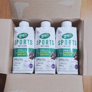 셀렉스스포츠 셀렉스 스포츠 웨이 프로틴 초콜릿 _ 330ml x 12팩 — 5점을 준 리뷰어가 2021년 3월 올린 사용 사진