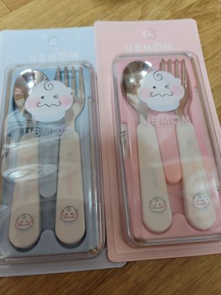 유비맘 스푼포크 케이스 세트 1+1 _컬러랜덤 발송 — 5점을 준 리뷰어가 2020년 12월 올린 사용 사진