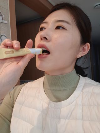 디오르 파인화이트 — 5점을 준 리뷰어가 2022년 1월 올린 사용 사진