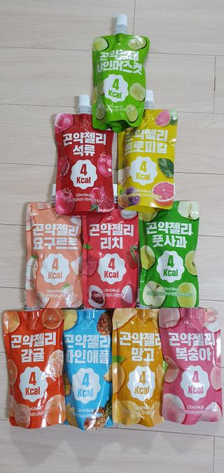 참앤들황토농원 10가지 맛, 입맛대로 스페셜하게~ 가볍게 한 포 땡! 곤약젤리 스페셜 패키지 130ml x 30포 — 5점을 준 리뷰어가 2022년 12월 올린 사용 사진