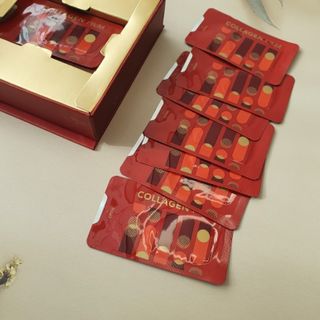 프리마인 귀족의 콜라겐, 92배 흡수율. 럭셔리 프리미엄 셀라브 콜라겐필름 30매 — 3.5점을 준 리뷰어가 2021년 12월 올린 사용 사진