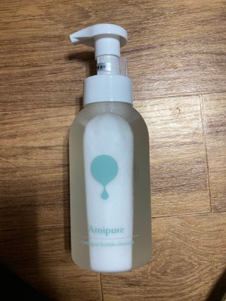 아미퓨어 [라이브] 피부장벽 강화를 위한 머랭 버블 클렌저 천연계면활성제로 온가족 사용가능 — 5점을 준 리뷰어가 2021년 7월 올린 사용 사진