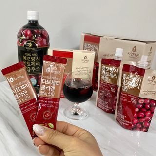 자연에온 몽모랑시 타트체리 3종 세트 구성 - 저분자콜라겐젤리, NFC 착즙주스 — 5점을 준 리뷰어가 2021년 7월 올린 사용 사진