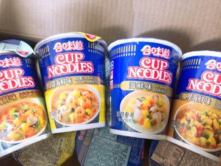 NISSIN 닛신 컵누들  4종 - 씨푸드오리지날, 씨푸드 스파이시, 씨푸드 커리, 씨푸드 XO소스 — 5점을 준 리뷰어가 2022년 1월 올린 사용 사진