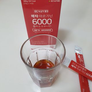 메타아르기닌 GC녹십자웰빙 메타 아르기닌 6000 플러스 오르니틴 — 4점을 준 리뷰어가 2022년 5월 올린 사용 사진