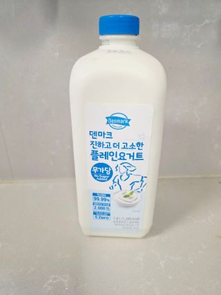*구매평_[덴마크] 진하고 더 고소한 무가당 플레인 요거트 1.8L — 5점을 준 리뷰어가 2025년 10월 올린 사용 사진