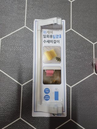 위케어 일회용 향균 수세미 50매 2롤 세트 총 100매 Pink — 5점을 준 리뷰어가 2021년 2월 올린 사용 사진