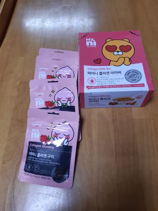일동제약 마이니 마이니 늘씬날씬 콜라겐 세트 — 4점을 준 리뷰어가 2021년 2월 올린 사용 사진