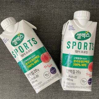 셀렉스스포츠 셀렉스 스포츠 웨이 프로틴 복숭아_ 330ml x 12팩 — 5점을 준 리뷰어가 2021년 7월 올린 사용 사진