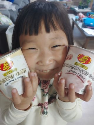 젤리벨리 솜사탕 2종-딸기치즈케이크, 바닐라 — 5점을 준 리뷰어가 2021년 12월 올린 사용 사진