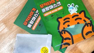 [숨그림]  덴탈마스크 짱구 우리아이 그리고 내가 쓰는 믿을수있는 케릭터 마스크  16종 — 5점을 준 리뷰어가 2021년 12월 올린 사용 사진