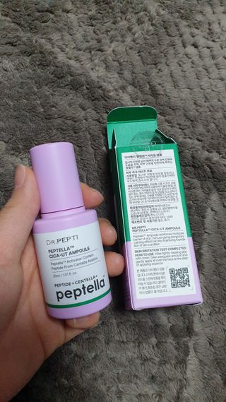 닥터펩티 펩텔라 시카웃 앰플 — 4점을 준 리뷰어가 2021년 1월 올린 사용 사진
