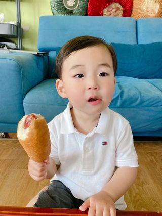 오마뎅 한우핫도그 — 5점을 준 리뷰어가 2021년 6월 올린 사용 사진
