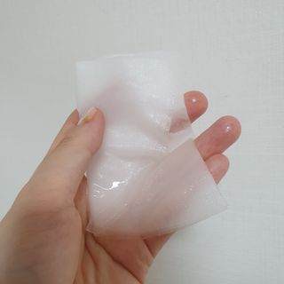 아미퓨어 촉촉하고 밝은 피부를 만들어주는 1일1팩, 아미노이펙트 마스크 10매 — 4점을 준 리뷰어가 2021년 6월 올린 사용 사진