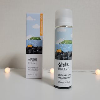 제주인디 삼달리 브리즈 바디&필로우 릴렉싱 미스트 제주 하귤 — 4점을 준 리뷰어가 2023년 2월 올린 사용 사진