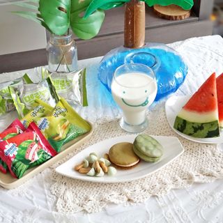 2024 오리온 여름한정판 초코파이 수박 / 후레쉬베리 멜론 / 멜론송이 — 5점을 준 리뷰어가 2024년 7월 올린 사용 사진