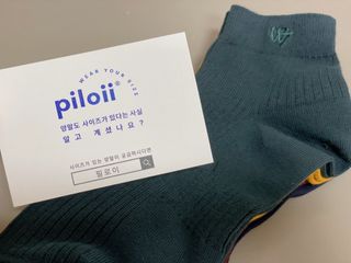 [사이즈가 있는 양말 필로이] 남/여 골지 발목 양말 4족 세트 남【S, M, L, XL】여【S, M, L】_컬러 랜덤 — 4점을 준 리뷰어가 2022년 6월 올린 사용 사진