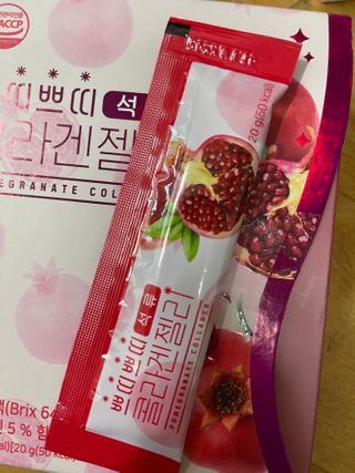 헬스업_쁘띠쁘띠석류콜라겐젤리_20g x 14포 — 5점을 준 리뷰어가 2021년 2월 올린 사용 사진