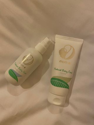 mom e 맘이 내추럴 베이비 케어 크림+바디오일 — 5점을 준 리뷰어가 2021년 1월 올린 사용 사진