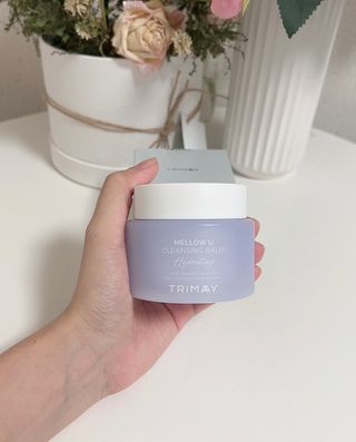 트리마이 민감 피부도 안심하고 사용 가능한 원스텝 클렌저, 멜로우 유 클렌징 밤 — 5점을 준 리뷰어가 2022년 11월 올린 사용 사진