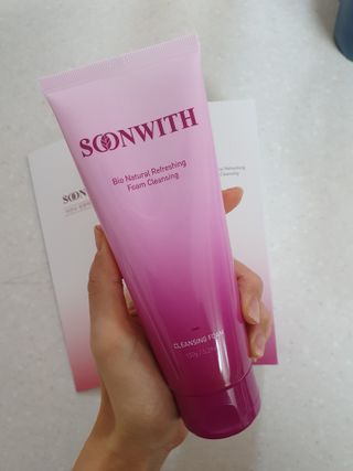 SOONWITH 바이오 내추럴 리프레싱 폼클렌징 — 5점을 준 리뷰어가 2021년 2월 올린 사용 사진