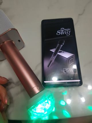 매직씽 노래방 어플리케이션 6개월 이용권 — 5점을 준 리뷰어가 2021년 9월 올린 사용 사진
