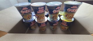 NISSIN 닛신 컵누들  4종 - 씨푸드오리지날, 씨푸드 스파이시, 씨푸드 커리, 씨푸드 XO소스 — 4점을 준 리뷰어가 2023년 2월 올린 사용 사진
