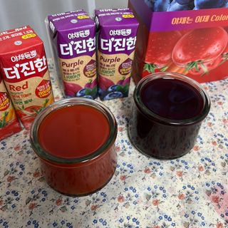 [롯데칠성] 야채듬뿍 더'진한 [롯데칠성] 야채는 이제 COLORFULL! 야채듬뿍  더 진한 레드 4개 +퍼플 4개 (총 8개) — 5점을 준 리뷰어가 2023년 6월 올린 사용 사진