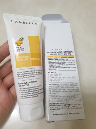 랑벨 비타 에너지 잡티 크림 75ml (피부 속 기미완화크림) — 5점을 준 리뷰어가 2022년 6월 올린 사용 사진