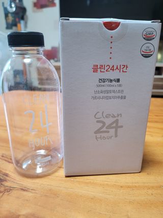 클린24시간 1BOX(5포) + 전용보틀(500ml) — 5점을 준 리뷰어가 2023년 6월 올린 사용 사진