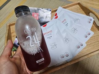 클린24시간 1BOX(5포) + 전용보틀(500ml) — 5점을 준 리뷰어가 2023년 8월 올린 사용 사진