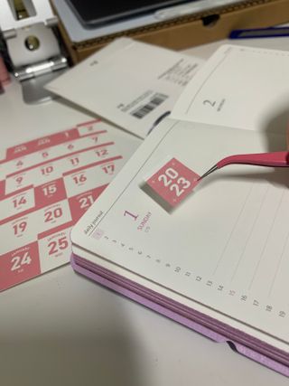 리훈 2023년 이야기다이어리 숏 날짜형 — 5점을 준 리뷰어가 2023년 1월 올린 사용 사진