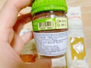 이탈리안 프리미엄 파스타 룸모 파스타 3종 + 앤쵸비 필렛 + 정어리 필렛 칠리 — 5점을 준 리뷰어가 2022년 3월 올린 사용 사진
