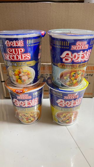 NISSIN 닛신 컵누들  4종 - 씨푸드오리지날, 씨푸드 스파이시, 씨푸드 커리, 씨푸드 XO소스 — 2.5점을 준 리뷰어가 2022년 12월 올린 사용 사진