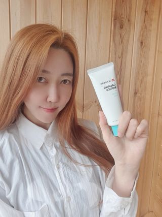 리더스코스메틱 리더스 카밍 바이오틱스 크림 마스크 — 4점을 준 리뷰어가 2021년 3월 올린 사용 사진