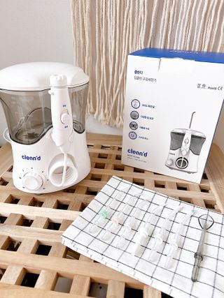 주식회사 클린디 [클린디] 양치 후 남은 이물질, 물치실로 완벽 제거 🦷 구강세정기 세트 [맞춤 칫솔 + 치약 포함] — 5점을 준 리뷰어가 2021년 12월 올린 사용 사진