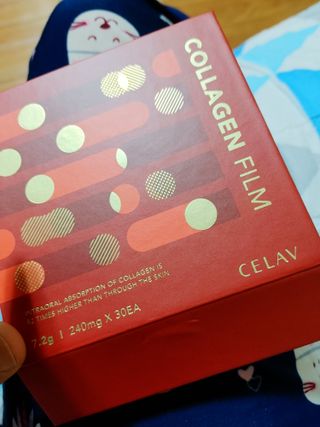프리마인 귀족의 콜라겐, 92배 흡수율. 럭셔리 프리미엄 셀라브 콜라겐필름 30매 — 4.5점을 준 리뷰어가 2021년 9월 올린 사용 사진