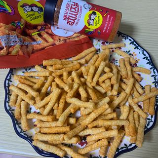 [서울시스터즈] 김치시즈닝 국내 최초 뿌려먹는 김치파우더 100g 1개+ 신제품 김치스낵 90g 2개 — 4점을 준 리뷰어가 2021년 8월 올린 사용 사진