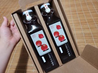 [바이윙클] 페르시아 유기농 석류 착즙주스 750ml 2병 + 선물박스 세트 — 4점을 준 리뷰어가 2022년 3월 올린 사용 사진