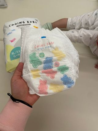 쿠잉 윙윙 풀커버 팬티기저귀 (L/XL/XXL) 1팩 — 5점을 준 리뷰어가 2023년 1월 올린 사용 사진
